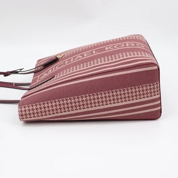 New Michael Kors Sinclair Large North South Shopper Tote Dark Berry Authentic - Picture 9 of 13